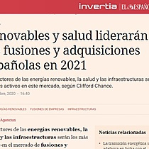 Renovables y salud liderarn las fusiones y adquisiciones espaolas en 2021